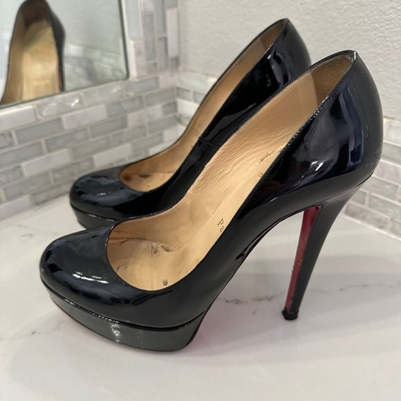 Christian Louboutin Round Toe Black Pumps | Size 36.5 | Fair Condition - Picture 6 of 10